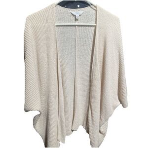 Time And Tru Women’s Open Front Crochet Ruana Size L